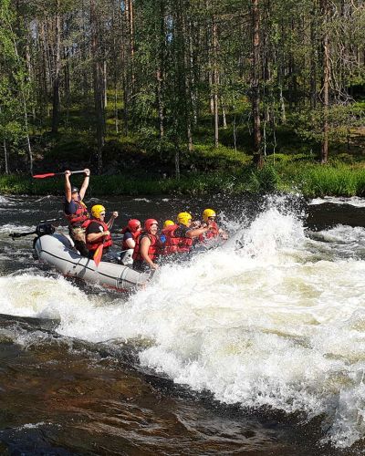 Summer activities in Ruka, on the edge of Lapland, River Rafting